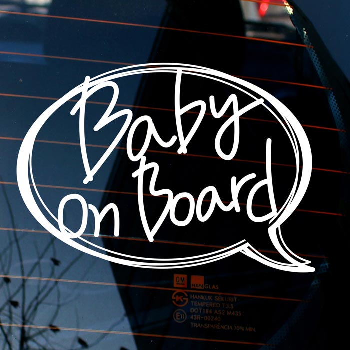 [LSC-545]러프 타이포 Baby on board
