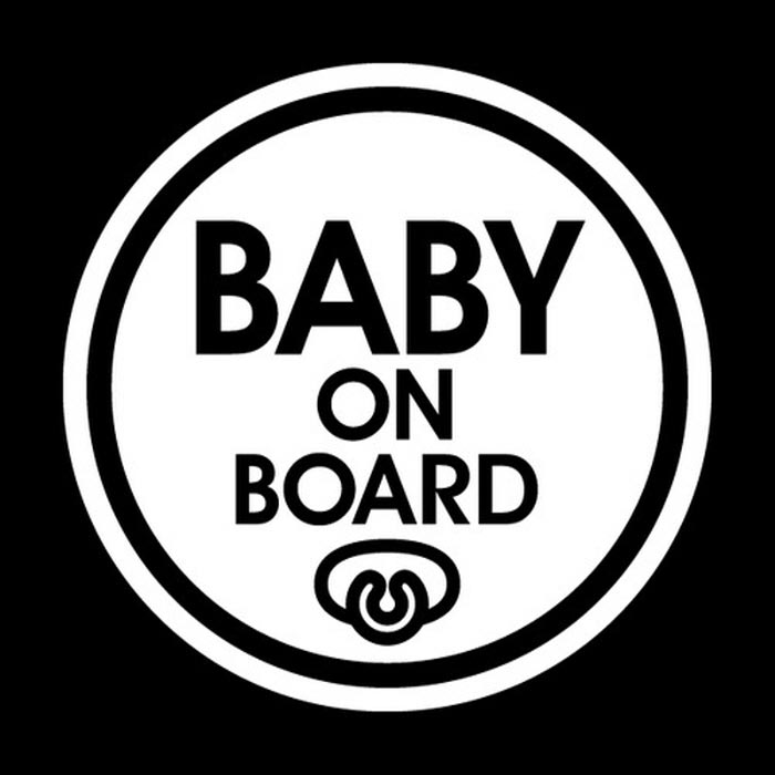[LSC-195] 자동차스티커_Baby on Board 03