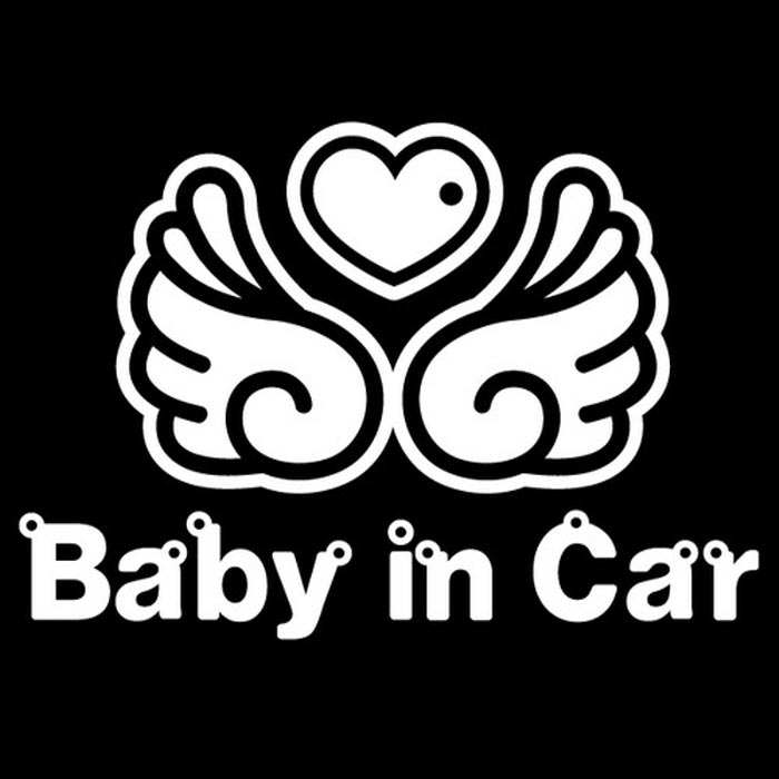 [LSC-245] 자동차스티커_Baby wing_Baby in Car