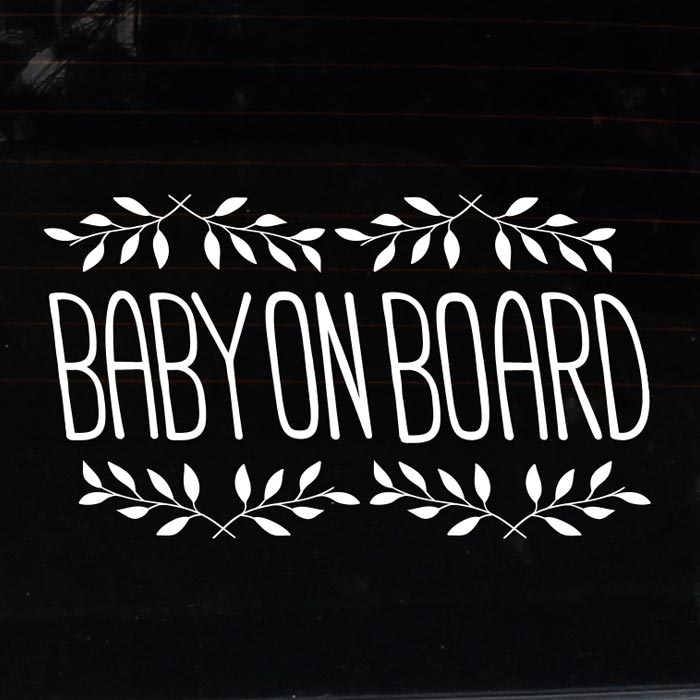 [LSC-489]타이포 잎사귀 Baby on board