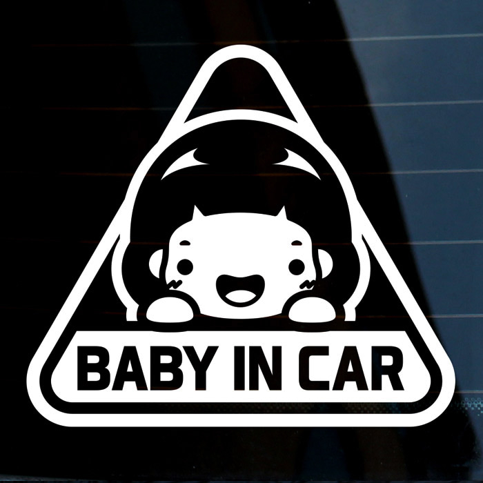 [LSC-952]삼각 엠블렘 방긋 baby in car