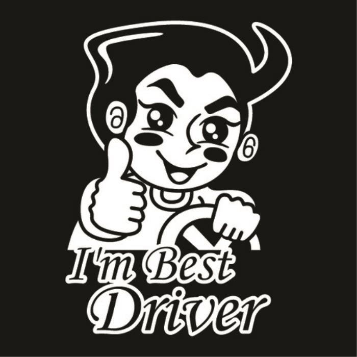 [LSC-088] 자동차스티커_I&#039;m best driver